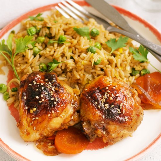 Honey Soy Chicken Thighs