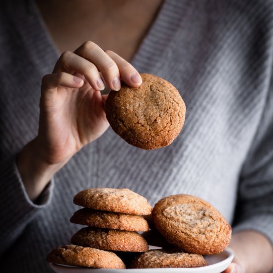 Chewy Vegan Spice Cookies