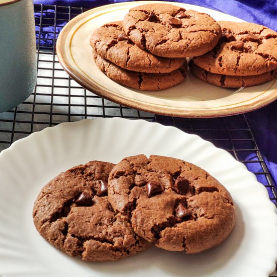 Vegan Chocolate and Coffee cookies