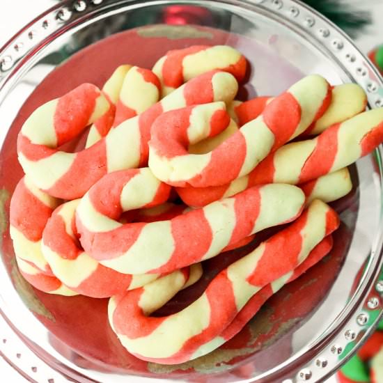 Christmas Candy Cane Sugar Cookies