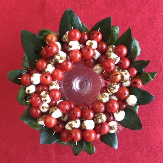 Caprese Christmas wreath