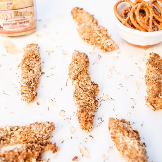 Honey Dijon Pretzel Chicken Strips