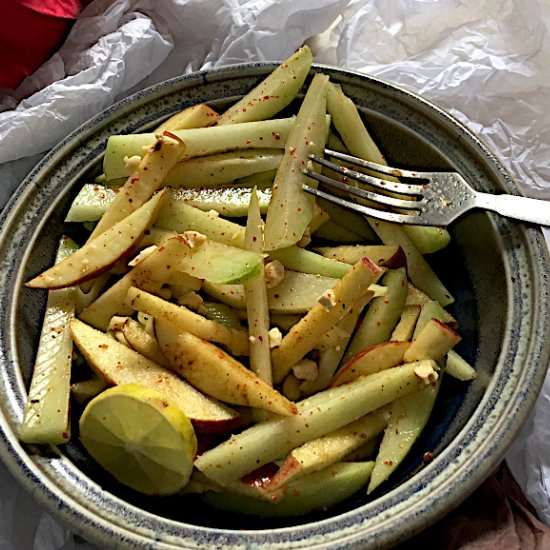 Apple Chayote Salad with Tajin