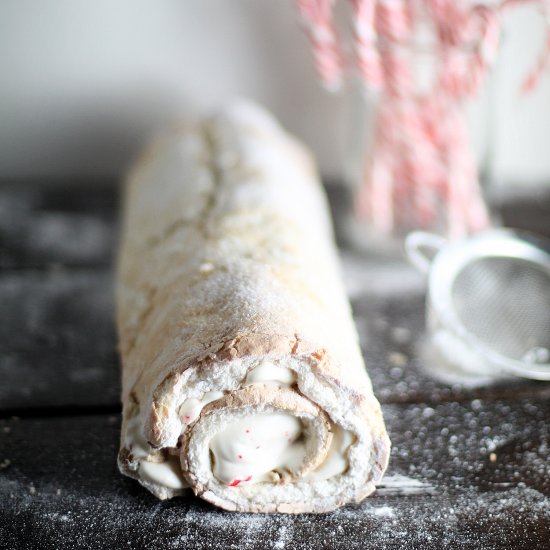 Festive Peppermint Cake Roll