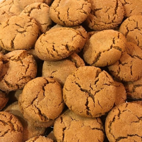 Old Fashioned Gingersnap Cookies