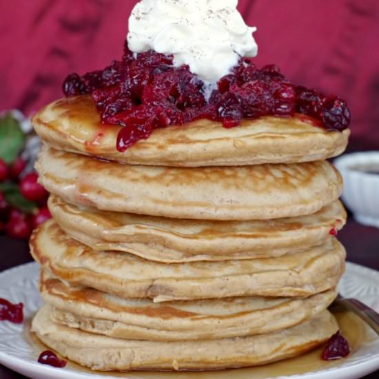 Gingerbread Pudding Pancakes