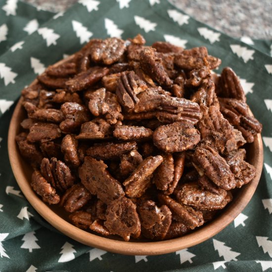 Dirty Chai Spiced Pecans