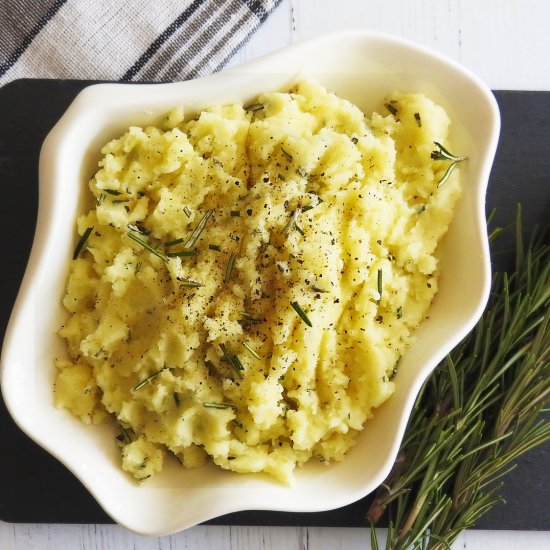 Parsnip Rosemary Mashed Potatoes