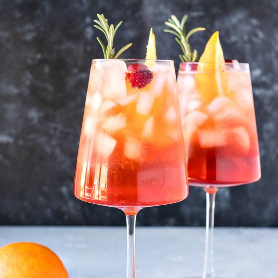 Cranberry Orange Aperol Spritz