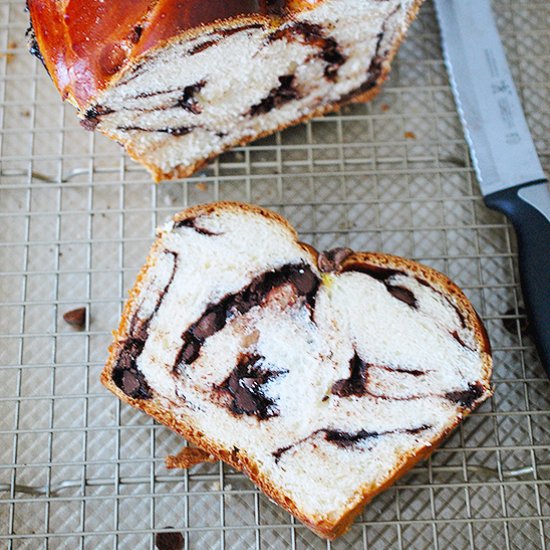 Double chocolate challah bread