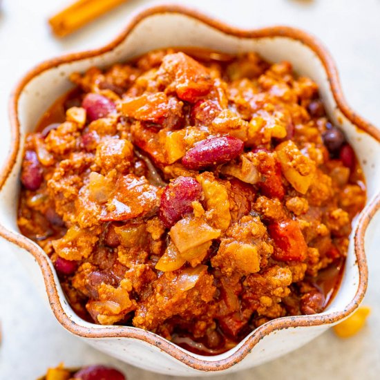 30-Min Cinnamon & Black Bean Chili