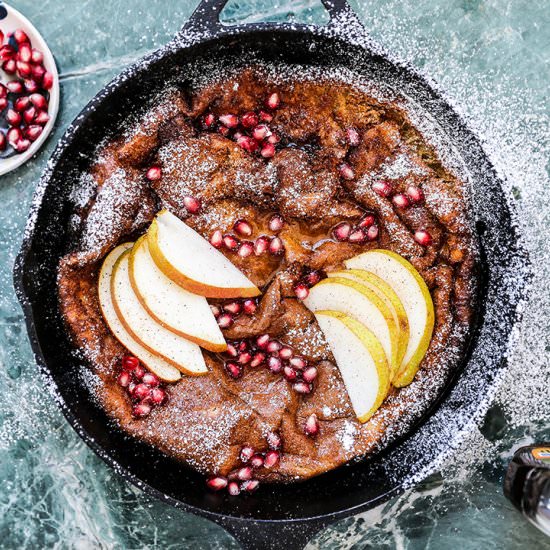 Eggnog Dutch Baby Pancake