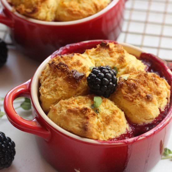 Blackberry Port Cobbler