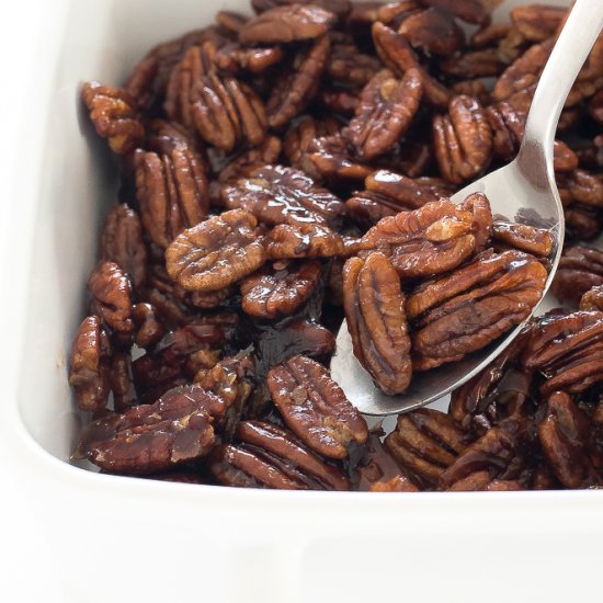 Maple Candied Pecans