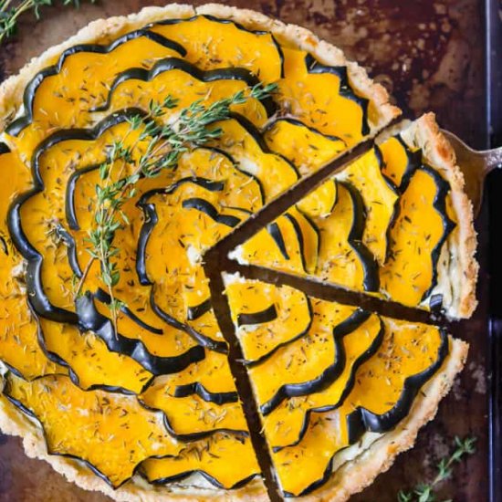 Roasted Acorn Squash Tart