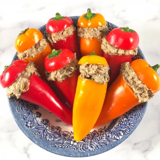 Pepper Poppers with Sardine Salad