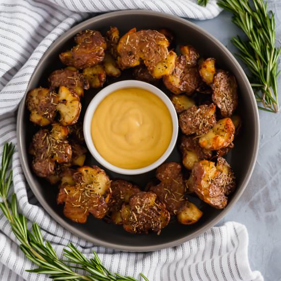 Rosemary Smashed Potatoes