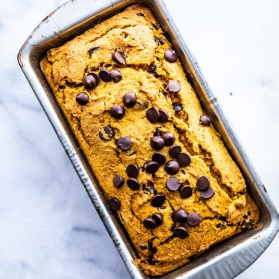 Pumpkin Bread with Chocolate Chips