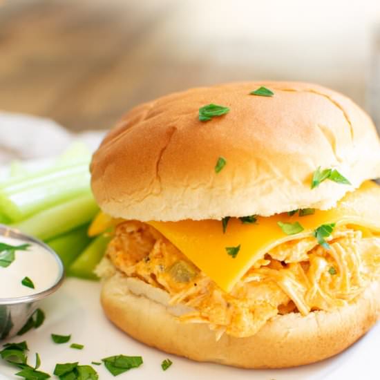 Instant Pot Buffalo Chicken Sandwich