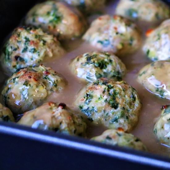 Turkey Meatballs With Gravy