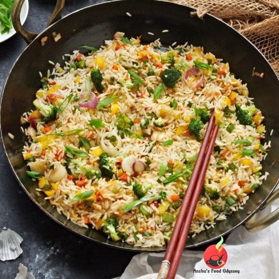 Indo Chinese Vegetable Fried Rice