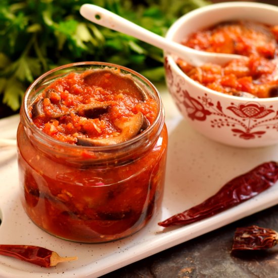 Eggplants with Spicy Sauce