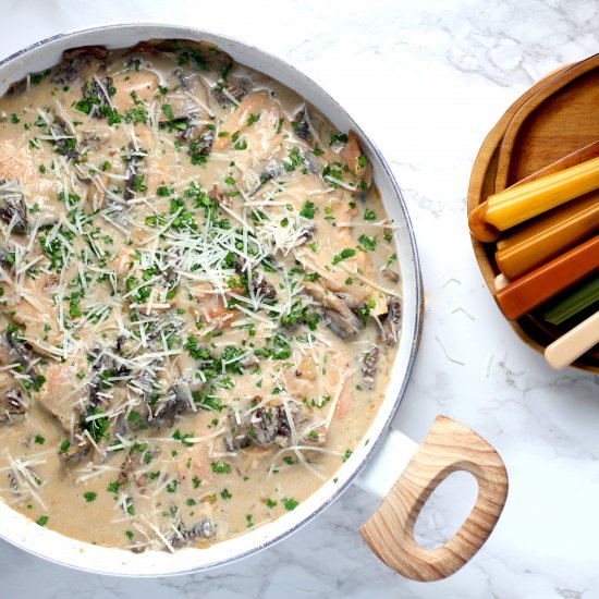 parmesan mushroom chicken