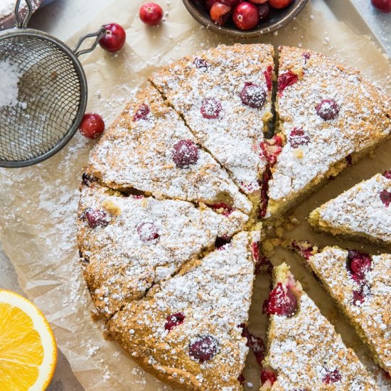 Paleo Cranberry Orange Cake