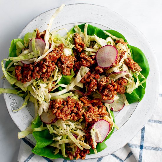 Ground Turkey Lettuce Wraps