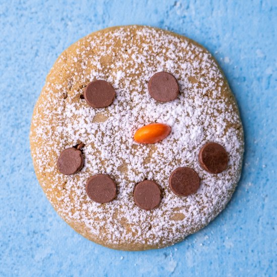 Snowman Peanut Butter Cookies