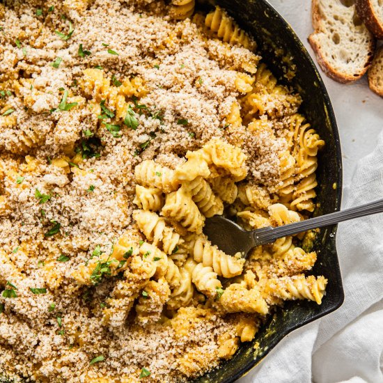 Goat cheese mac and cheese