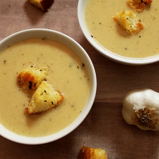 Garlic Bread Soup