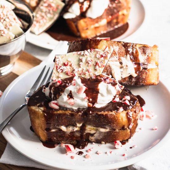 Peppermint Bark French Toast