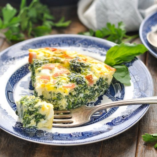 Crustless Spinach Quiche