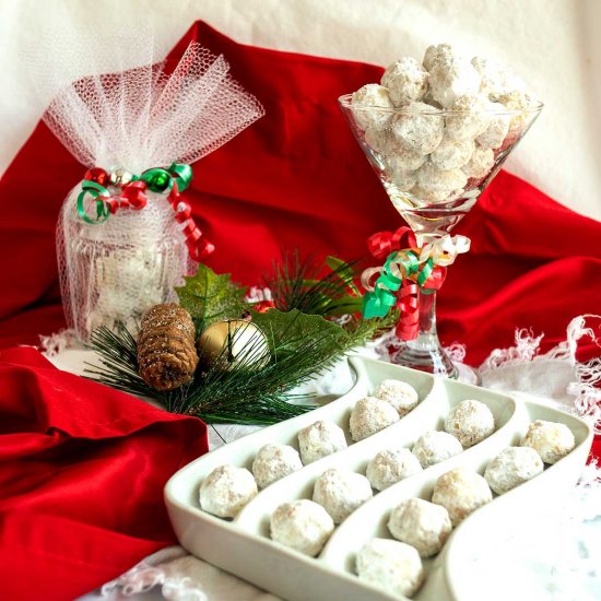 Toasted Pecan Snowball Cookies