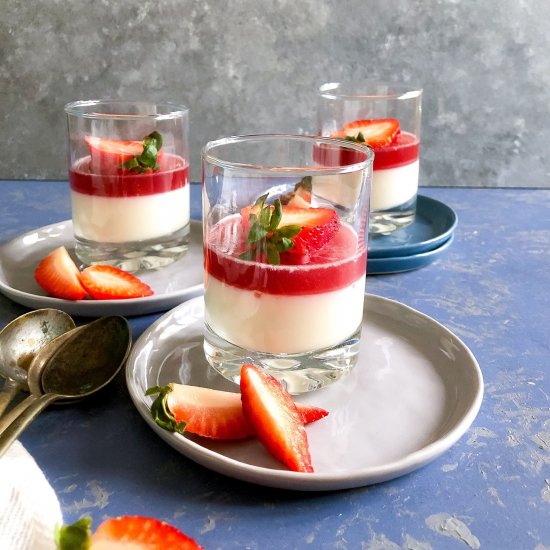 Strawberry Panna Cotta