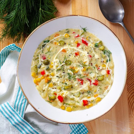 Instant Pot Potato Corn Chowder