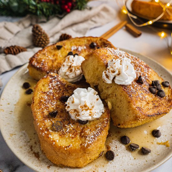 Dairy Free Eggnog French Toast