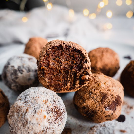 Vegan Gingerbread Chocolate Truffle