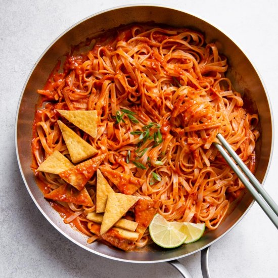 Sambal Noodles & Pan-Fried Tofu