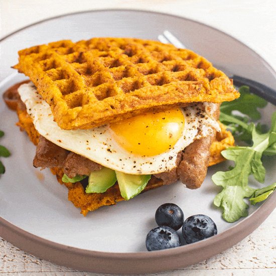 Sweet Potato Waffle Sandwich