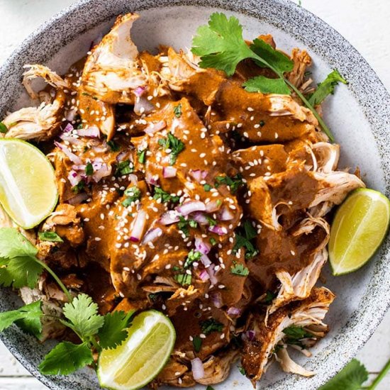 Slow Cooker Chicken Mole