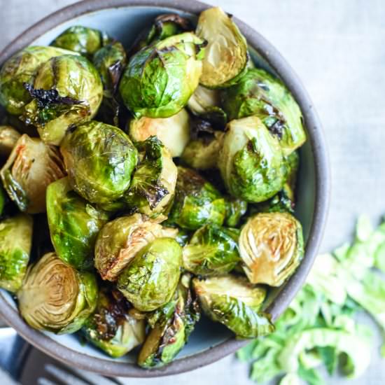 Asian Roasted Brussel Sprouts