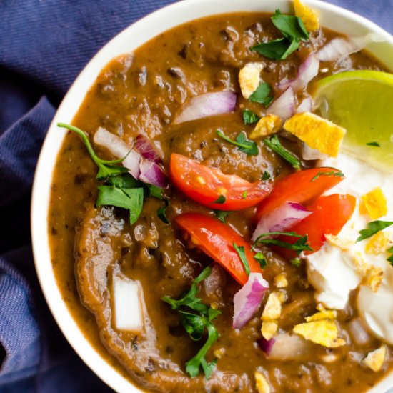 Black Bean & Butternut Squash Soup