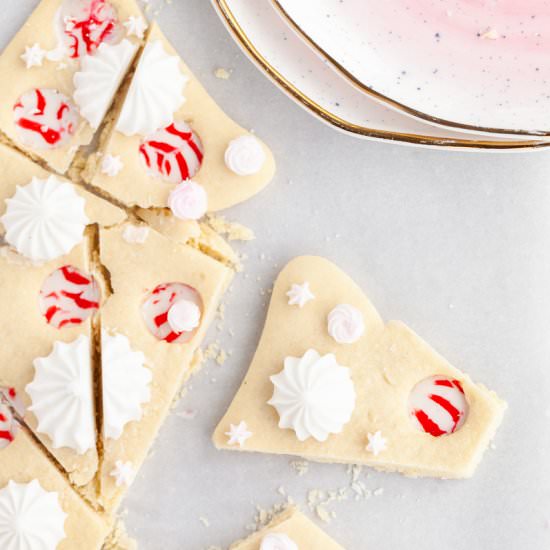 Peppermint Christmas Tree Cookie