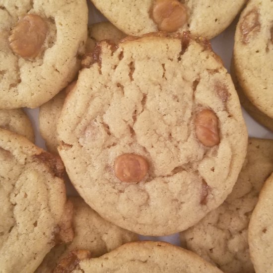 caramel apple cider cookies