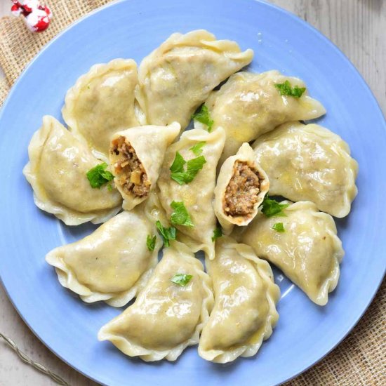 Sauerkraut mushroom pierogi