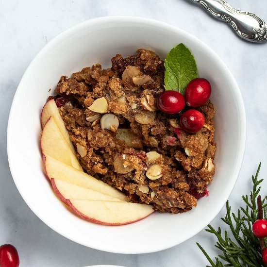 Cranberry Apple Baked Oatmeal