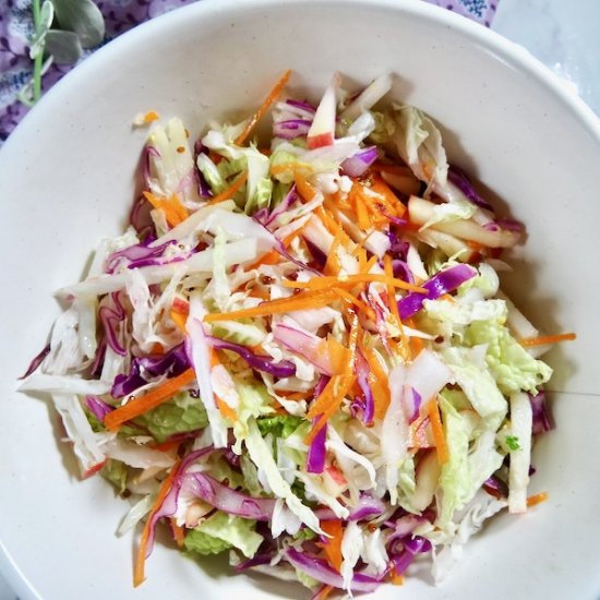 Healthy Chinese cabbage coleslaw