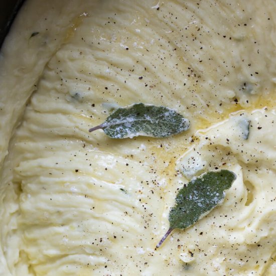 Sage Thyme Butter Whipped Potatoes